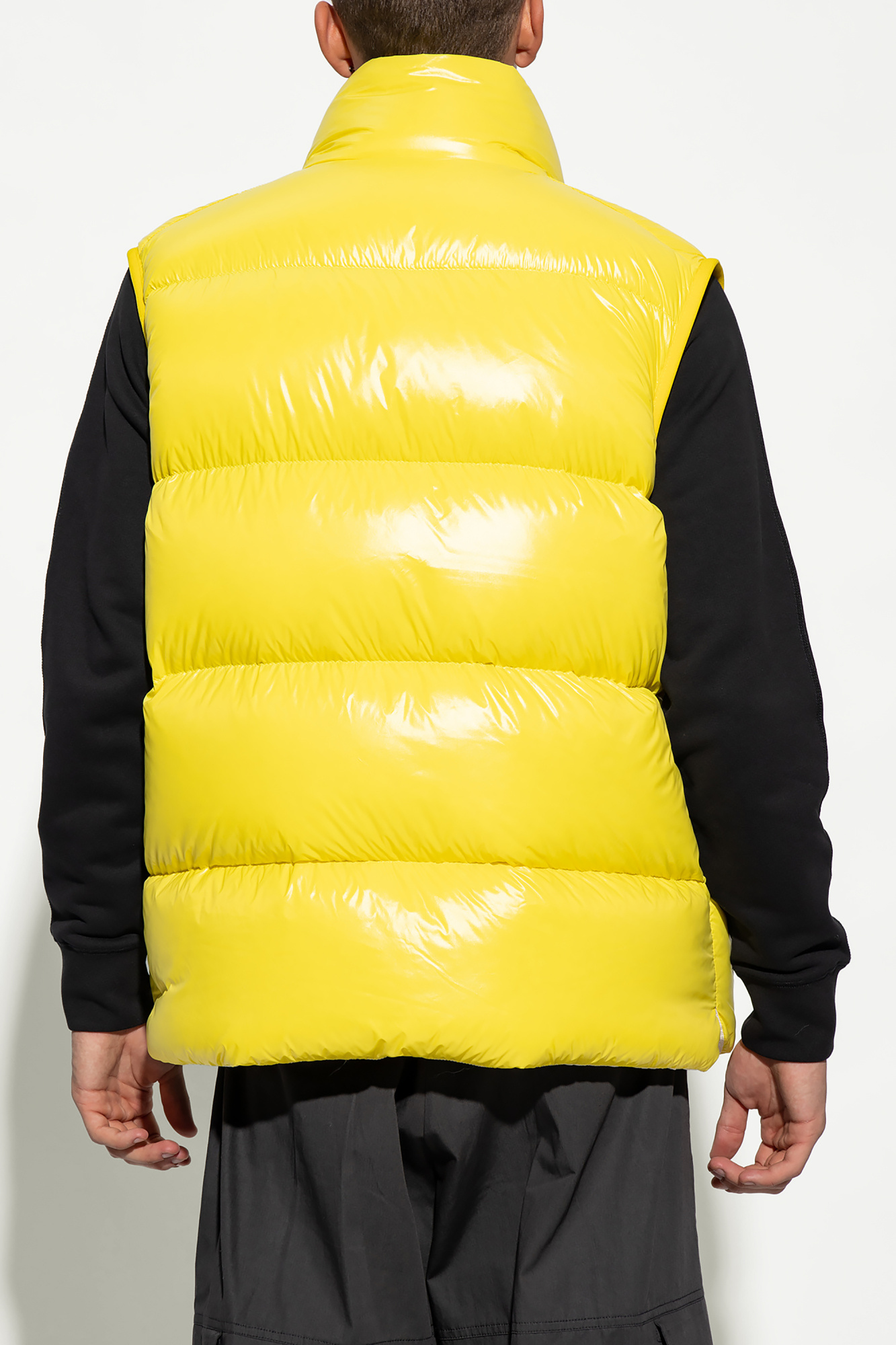 Moncler yellow cheap vest